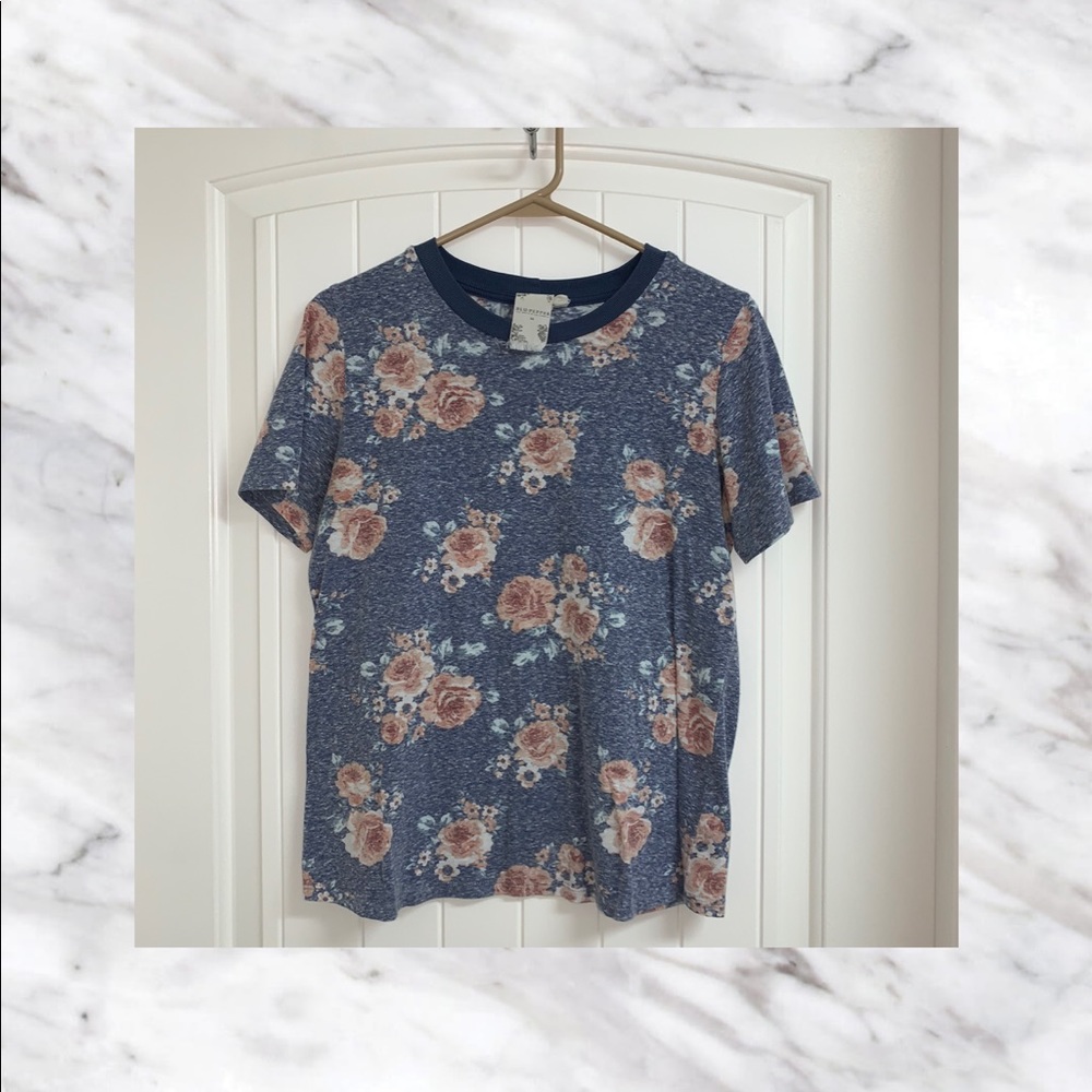 Light Blue Floral Shirt